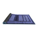 Sideview of Abstract Blue Modern Rug, abs180blu