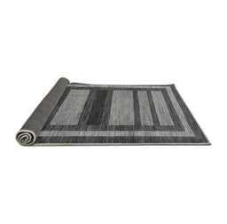 Sideview of Abstract Gray Modern Rug, abs180gry