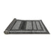 Sideview of Abstract Gray Modern Rug, abs180gry