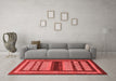 Modern Red Washable Rugs