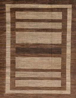 Abstract Red Brown Modern Rug, abs180