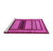 Sideview of Machine Washable Abstract Pink Modern Rug, wshabs180pnk