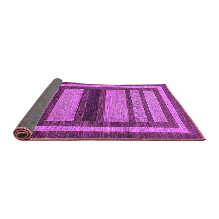 Sideview of Abstract Purple Modern Rug, abs180pur