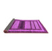 Sideview of Abstract Purple Modern Rug, abs180pur