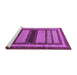 Sideview of Machine Washable Abstract Purple Modern Area Rugs, wshabs180pur