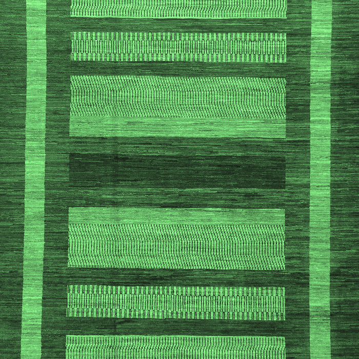 Machine Washable Abstract Emerald Green Modern Area Rugs, wshabs180emgrn