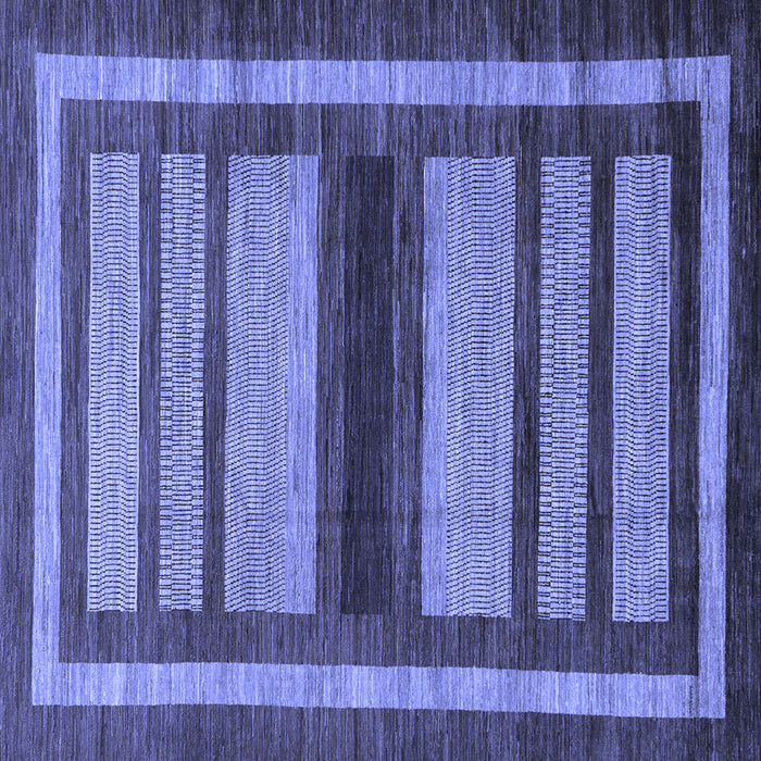 Square Machine Washable Abstract Blue Modern Rug, wshabs180blu