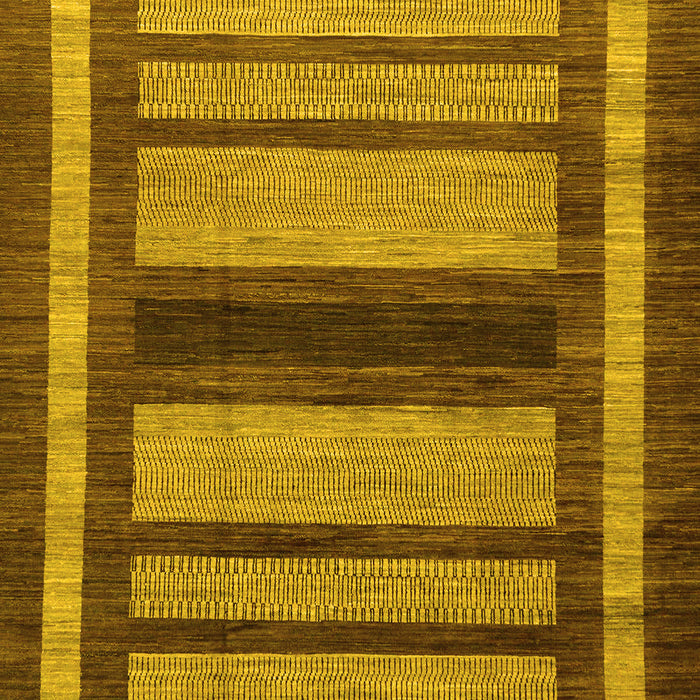 Machine Washable Abstract Yellow Modern Rug, wshabs180yw