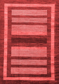 Abstract Red Modern Rug, abs180red