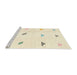 Sideview of Machine Washable Abstract Gold Rug, wshabs1810