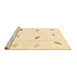 Sideview of Machine Washable Solid Brown Modern Rug, wshabs1810brn