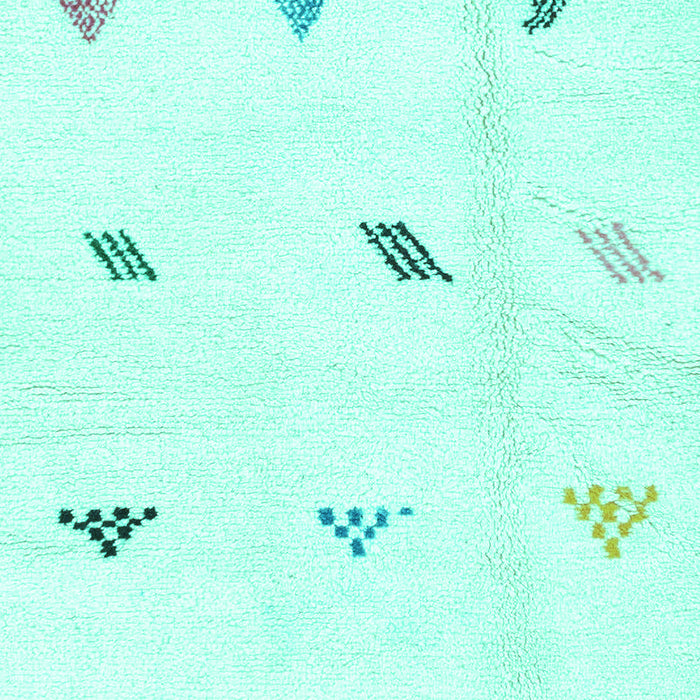 Solid Turquoise Modern Rug, abs1810turq