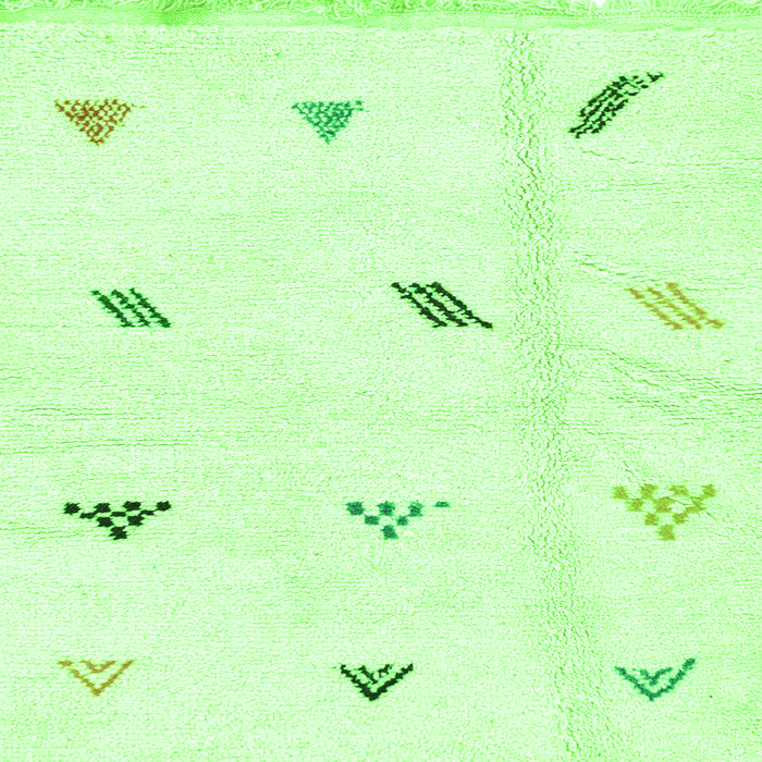 Square Solid Green Modern Rug, abs1810grn