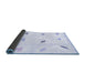 Sideview of Solid Blue Modern Rug, abs1810blu