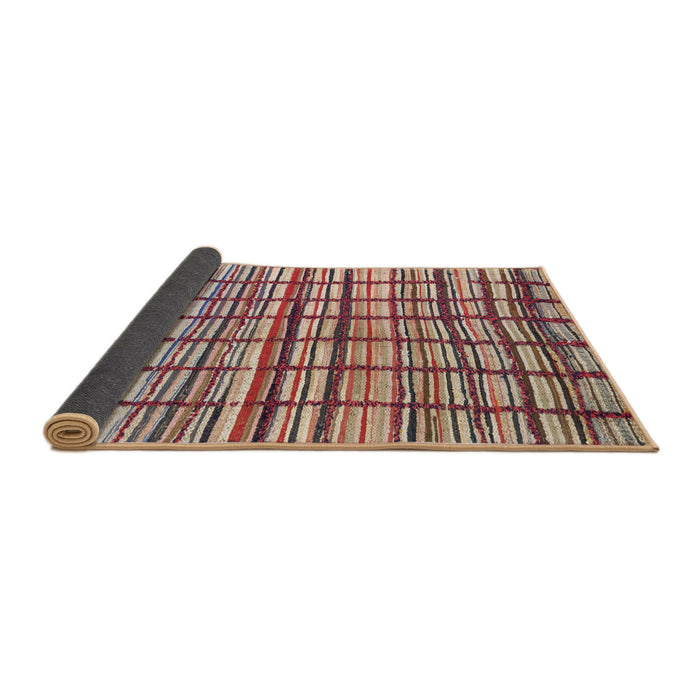 Sideview of Abstract Brown Modern Rug, abs1811