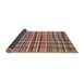 Sideview of Abstract Brown Modern Rug, abs1811