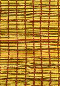 Abstract Yellow Modern Rug, abs1811yw