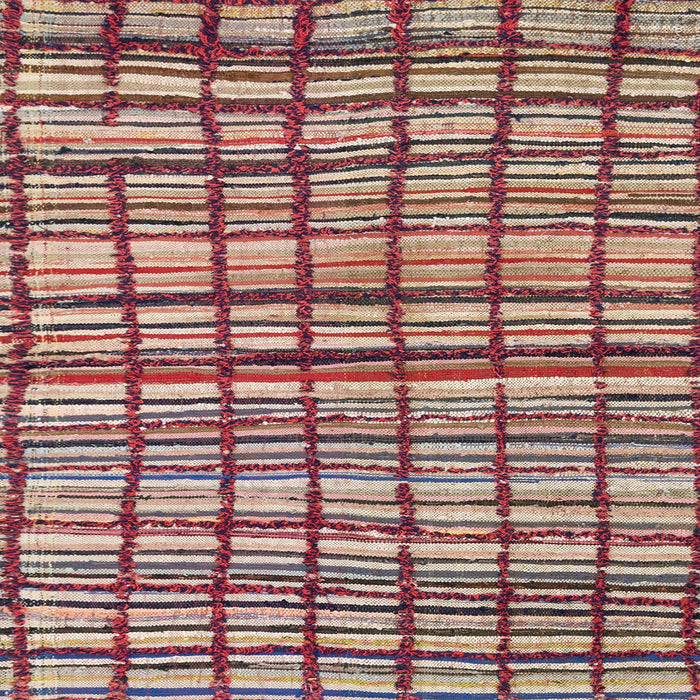 Square Abstract Brown Modern Rug, abs1811