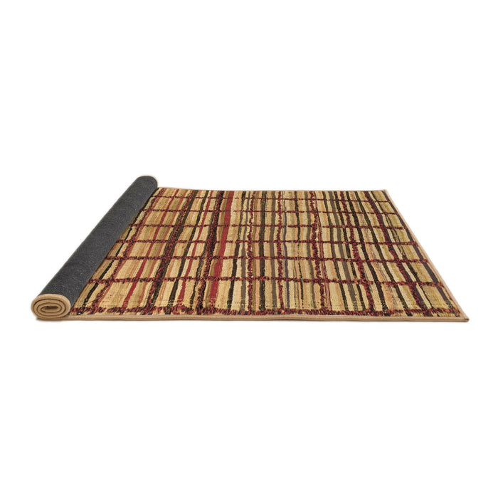 Sideview of Abstract Brown Modern Rug, abs1811brn