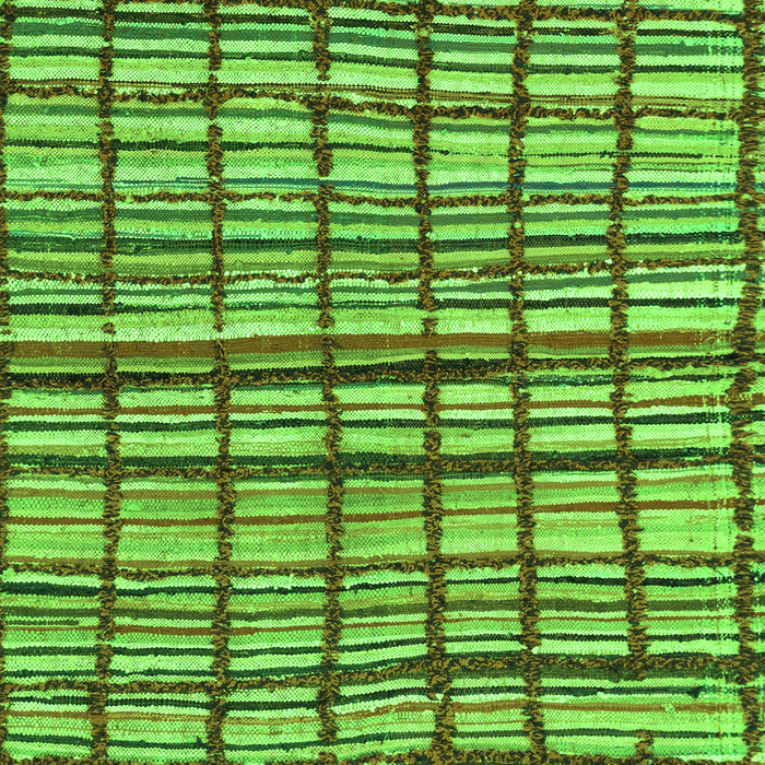 Machine Washable Abstract Green Modern Area Rugs, wshabs1811grn