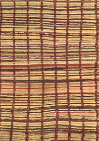 Abstract Brown Modern Rug, abs1811brn