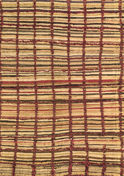 Abstract Brown Modern Rug, abs1811brn