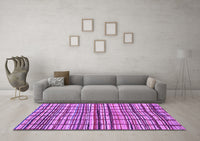 Machine Washable Abstract Purple Modern Rug, wshabs1811pur