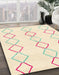 Machine Washable Abstract PaleGold Rug in a Family Room, wshabs1812