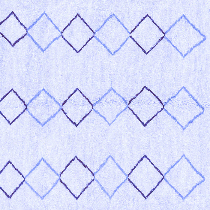 Square Oriental Blue Modern Rug, abs1812blu