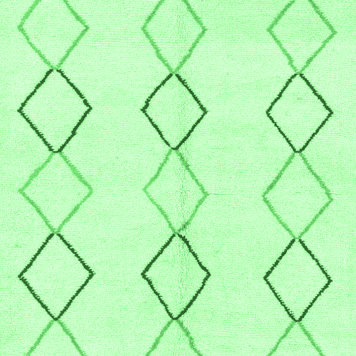 Machine Washable Oriental Emerald Green Modern Area Rugs, wshabs1812emgrn