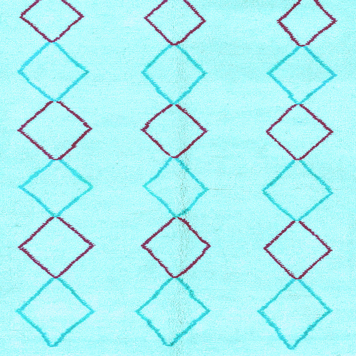 Square Oriental Light Blue Modern Rug, abs1812lblu