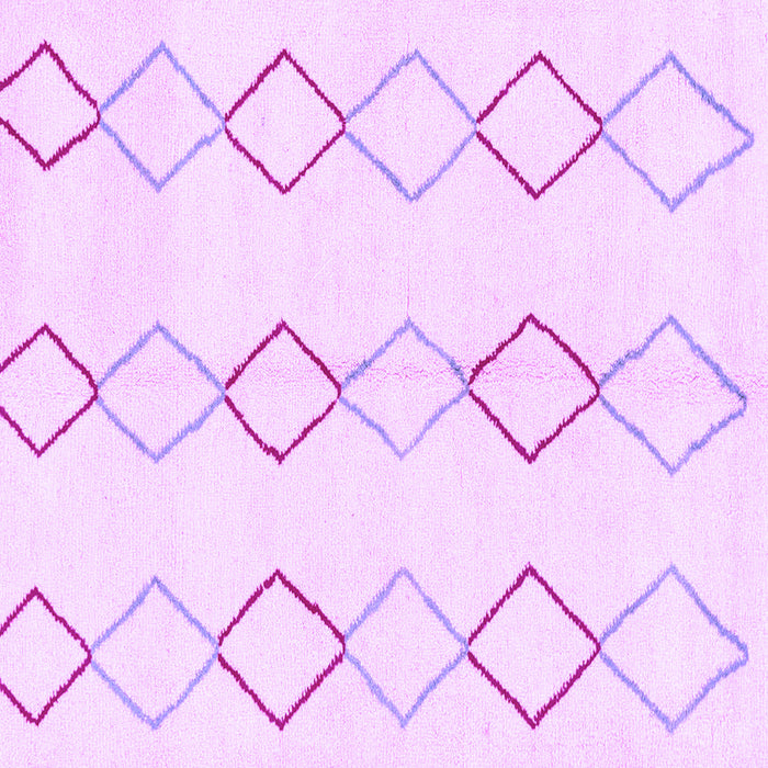 Square Machine Washable Oriental Purple Modern Area Rugs, wshabs1812pur