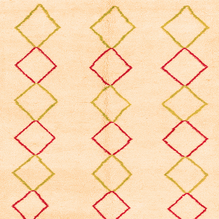 Square Oriental Orange Modern Rug, abs1812org