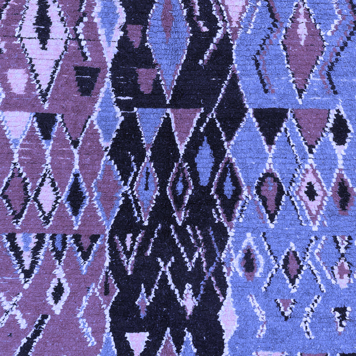 Machine Washable Oriental Blue Modern Rug, wshabs1813blu