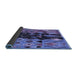 Sideview of Oriental Blue Modern Rug, abs1813blu