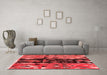 Modern Red Washable Rugs