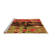 Sideview of Machine Washable Oriental Orange Modern Area Rugs, wshabs1813org