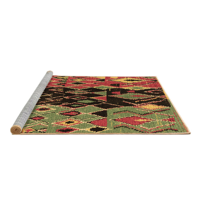 Sideview of Machine Washable Oriental Brown Modern Rug, wshabs1813brn