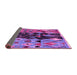 Sideview of Oriental Purple Modern Rug, abs1813pur