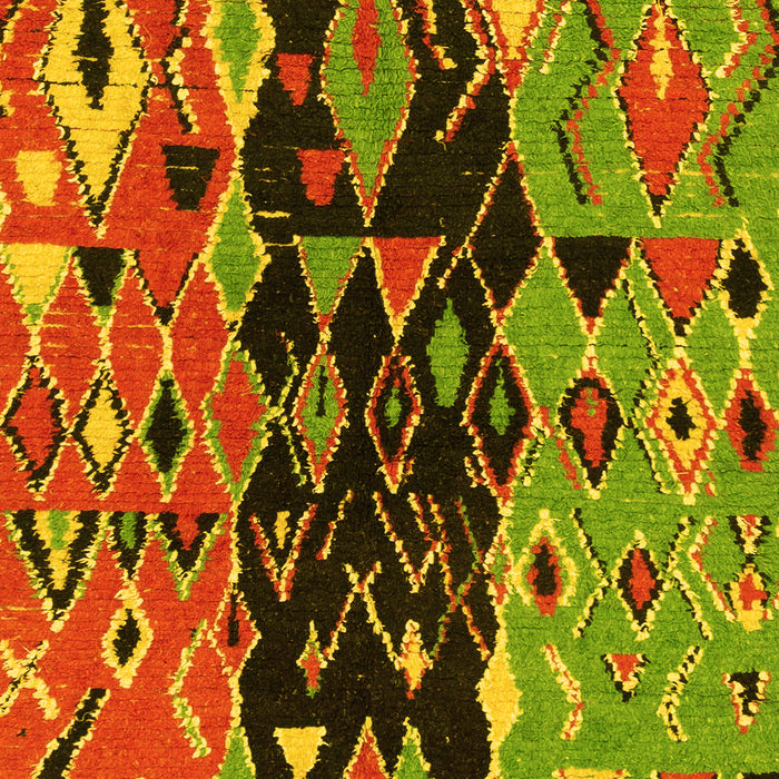 Oriental Yellow Modern Rug, abs1813yw