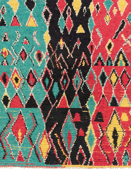 Abstract Saffron Red Oriental Rug, abs1813