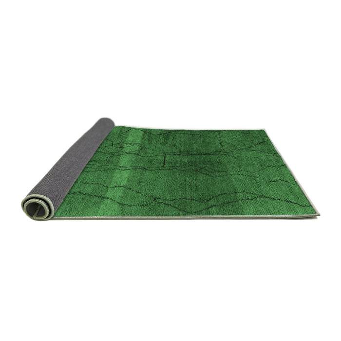 Sideview of Oriental Emerald Green Modern Rug, abs1814emgrn