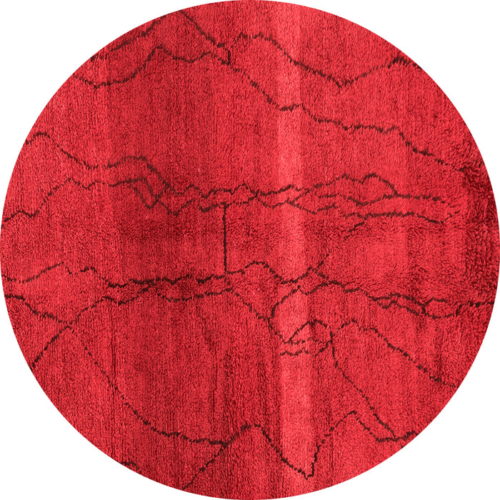 Machine Washable Oriental Red Modern Rug, wshabs1814red