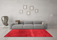 Machine Washable Oriental Red Modern Rug, wshabs1814red