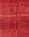 Machine Washable Abstract Red Rug, wshabs1814