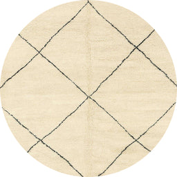 Round Machine Washable Abstract Gold Rug, wshabs1815