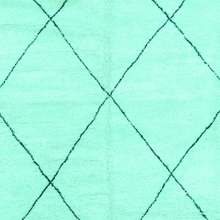 Machine Washable Oriental Turquoise Modern Area Rugs, wshabs1815turq