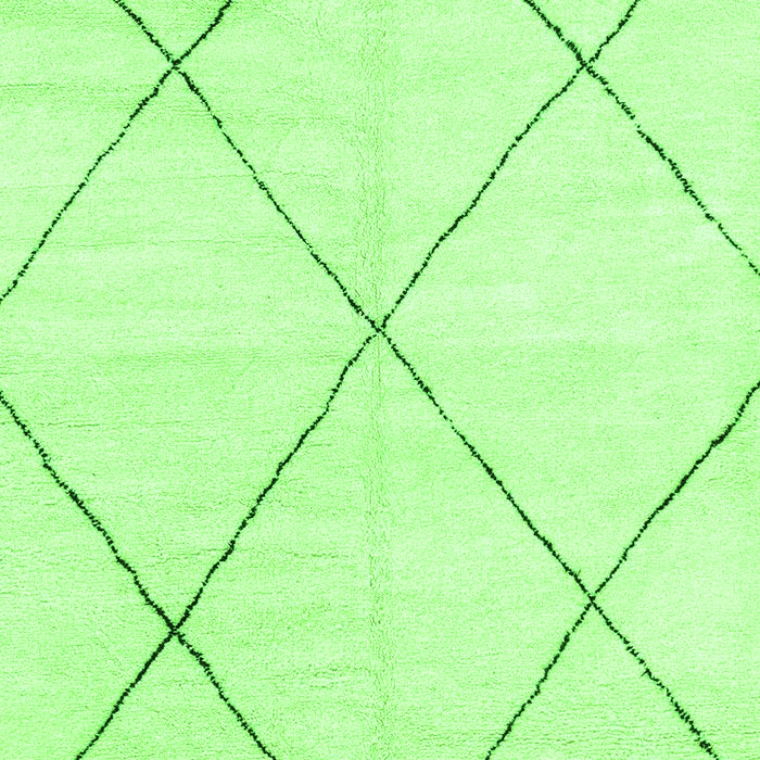 Machine Washable Oriental Green Modern Area Rugs, wshabs1815grn