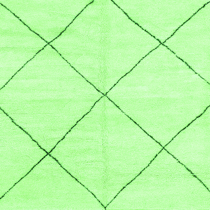 Square Machine Washable Oriental Green Modern Area Rugs, wshabs1815grn