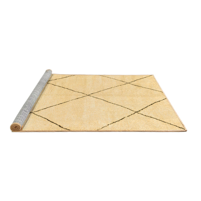Sideview of Machine Washable Oriental Brown Modern Rug, wshabs1815brn